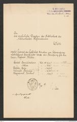 k.k. naturhistorisches Hofmuseum, Intendanzakten 1885-1896 (Hauer), Aktenzahl Z.182/1893, Seite 1